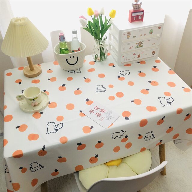 Tablecloth ins style desk mat ນັກສຶກສາຫໍພັກສາວງາມຫ້ອງນອນສຶກສາຂີ້ຝຸ່ນ cover bedside mat