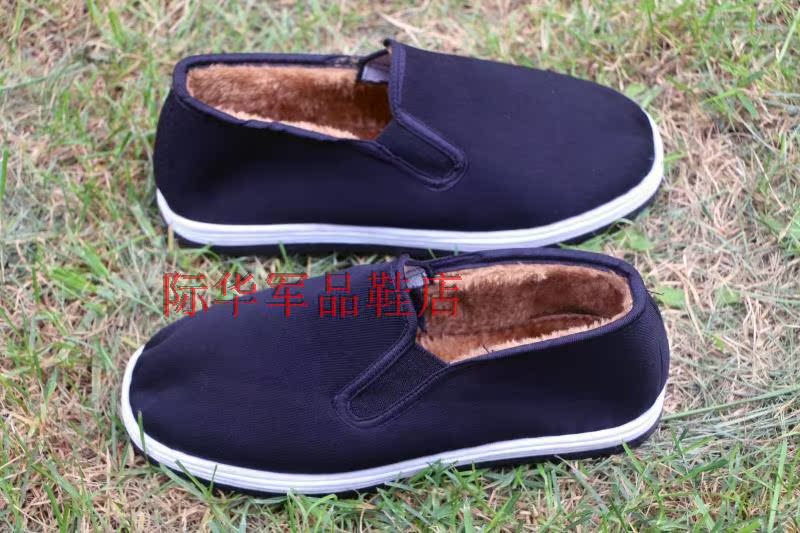 2017 mới cao chống mòn lốp ấm hai giày cotton mùa xuân và mùa thu đơn giày 36-47 yard giày công sở màu đen áo sơ mi nữ form rộng dáng dài