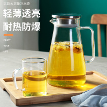 Glass cooking teapot Heat-resistant high temperature explosion-proof fruit tea teapot Water cup Candle heating ceramic tea pot Household