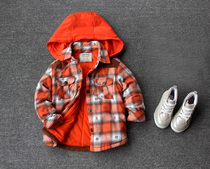 1 year old - 8 years old Foreign trade childrens clothing boys jacket cotton thick shirt style cotton jacket cotton jacket cotton plaid coat autumn and winter