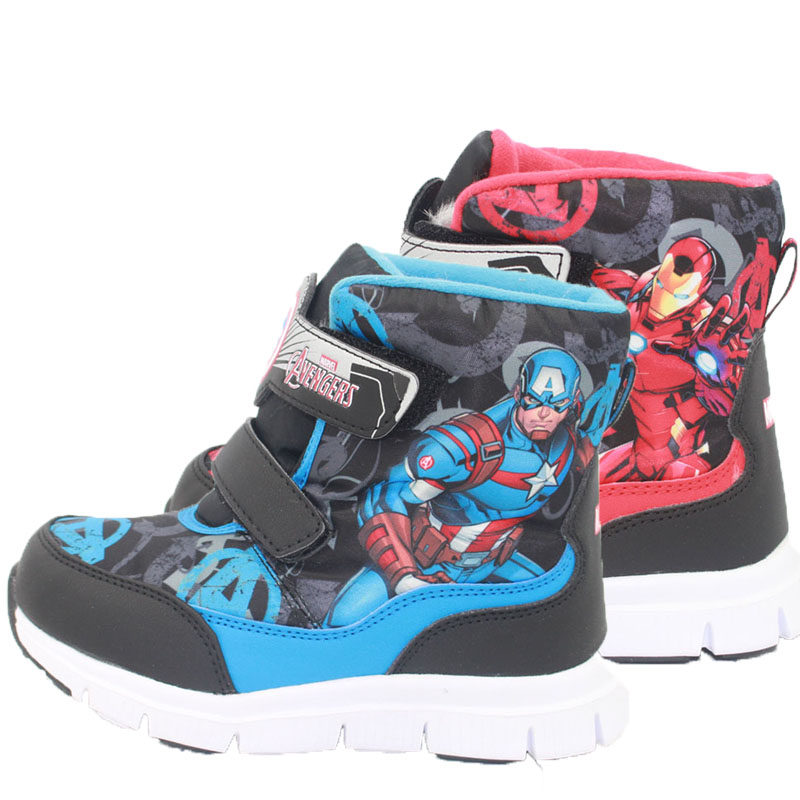 camkids boys and children cotton boots iron man sports casual ski boots