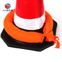 Rubber road cones special sandbags heavy sandbags road cones sandbags ice cream buckets aggravated wind-resistant parking roadblocks