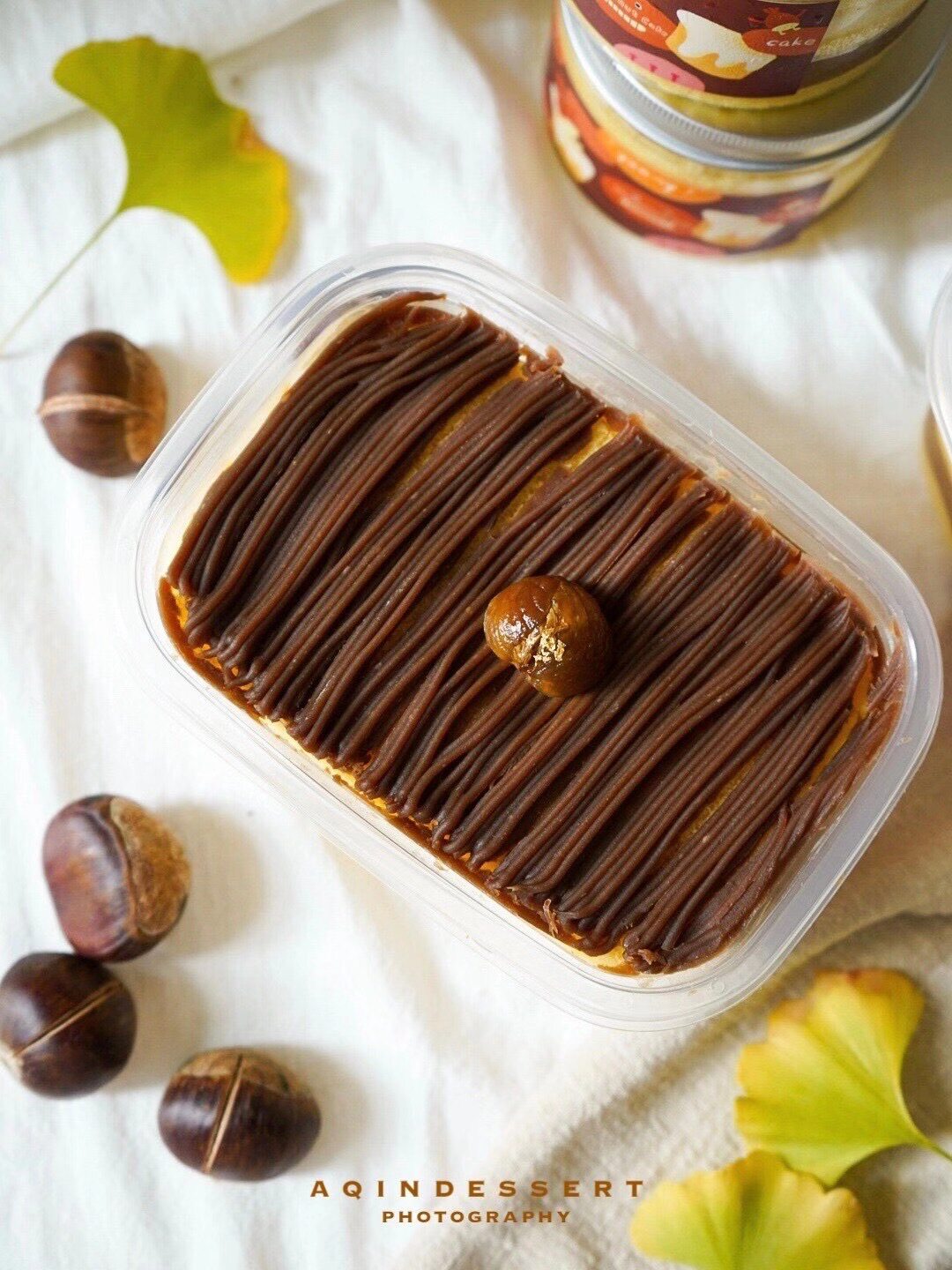 Net Red Snacks Day Style Chestnut Monbrown Cake Box Fall Dessert Animal Cream Now do Shunfeng