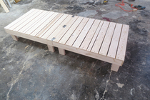 Custom modern simple folding solid wood bed board 1 5 meters wide double ribs frame 1 8 pine tatami