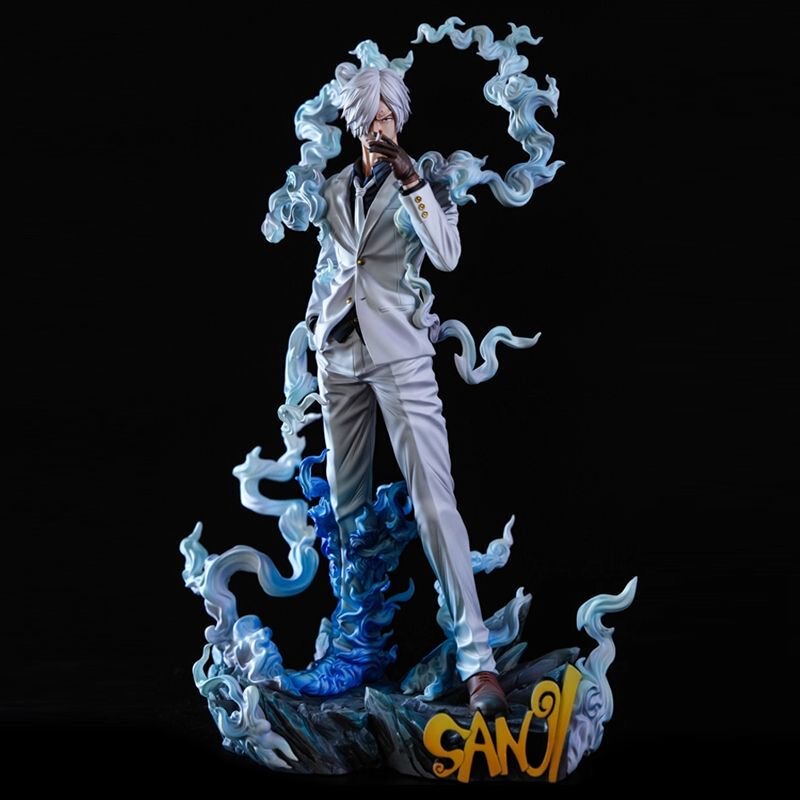 Nika Sanji Double Headed Sculpture One Piece Anime Trendy Gift Peripheral Gk Figure Model Ornament Statue Nika Sanji Double Headed Sculpture One Piece Anime Trendy Gift Peripheral Gk Figure Model Ornament Statue