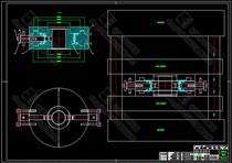 Marine central butterfly valve DN150 type valve ring rubber mold design including CAD drawings and explanatory materials