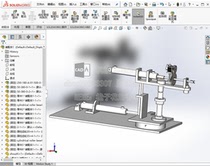Production line hydraulic transposition device design manipulator design with CAD drawing solidwork model and note
