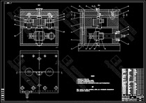 Φ250 desktop electric fan locking cover injection mold design with CAD drawings pro E model process procedures