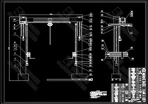 Gantry CNC automatic flame three-gun cutting machine design cutting H-beam design mechanical CAD drawing design