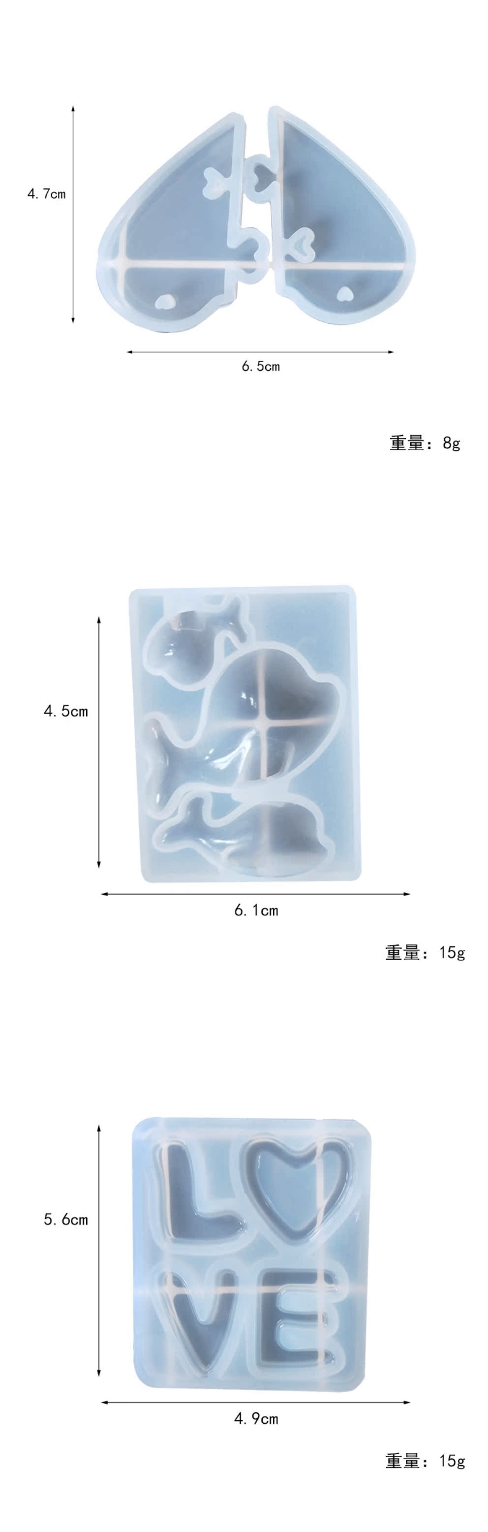 Tự làm thủ công pha lê Epoxy mèo con tình yêu Khuôn silicone khuôn khuôn làm nến