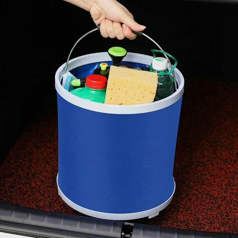 Outdoor folding bucket retractable barrel for car portable car wash special bucket travel fishing