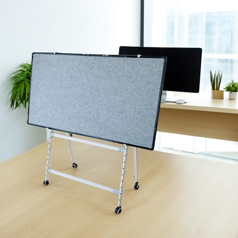 Magnetic Chinese Painting Board, Calligraphy and Painting Display Felt Wall 133.2cm 199.8cm Movable Hanging Magnetic Felt Wall
