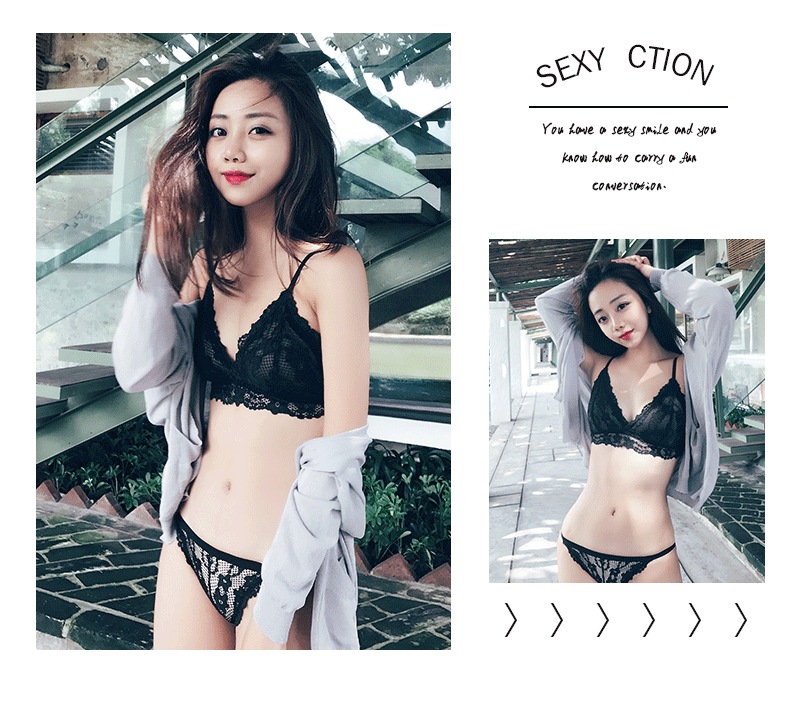 Anna mật ong ngôn ngữ gợi cảm trong suốt không có bọt biển đồ lót nữ lớn ngực nhỏ tam giác siêu mỏng cup bra đặt quần lót phụ nữ