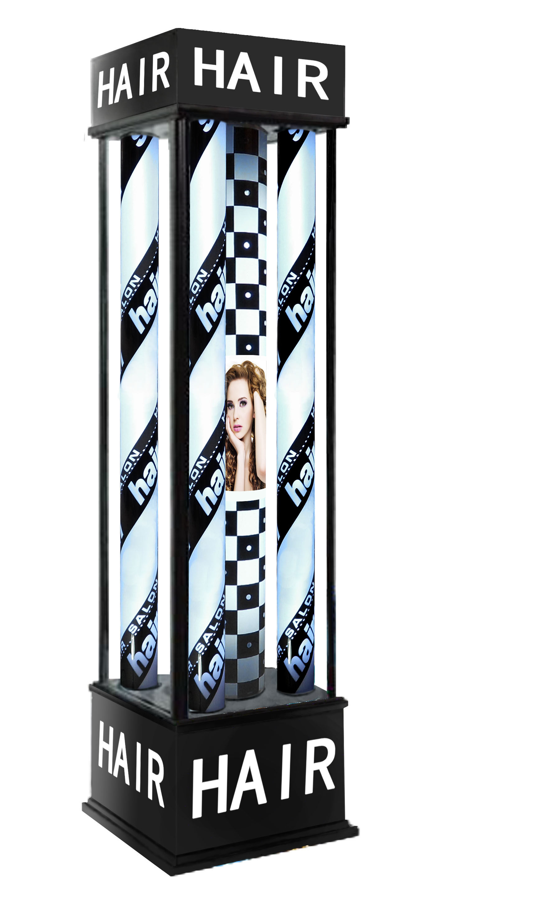 Beauty hair transfer lamp Corridor light light lamp logo light box factory direct glass five-tube sitting buried light
