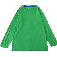 Одинарная футболка травяно-зеленого цвета