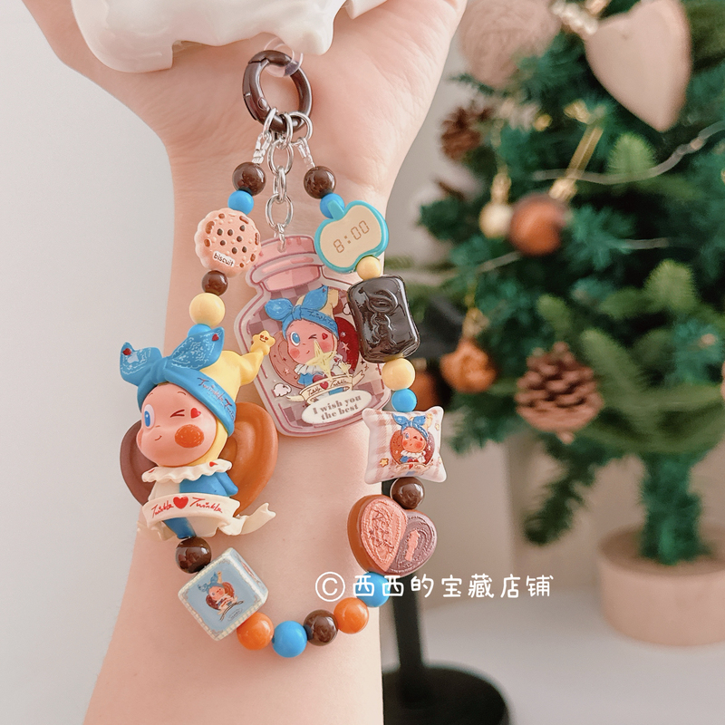 Star Man Modified Baby Butterfly Crisp Mobile Phone Pendant Cute Dopamine Color Series Mobile Phone Chain Bag Keychain Gift