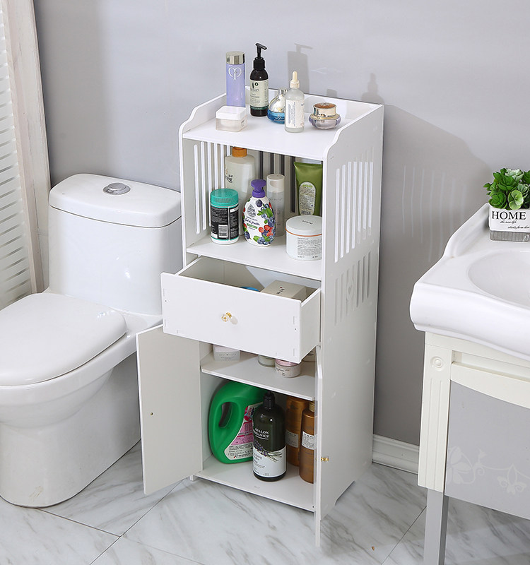 Dressing room Shelve Toilet toilet Bathroom Clamping-in-closet Toilet Side Cabinet of Toilet Side Cabinet Arrival floor-type containing shelf