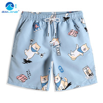 Cover Wave Cartoon Cartoon Mens Speed Dry Loose Shorts Downy Sandy Beach Pants Seaside Resort Spa Swimming Trunks