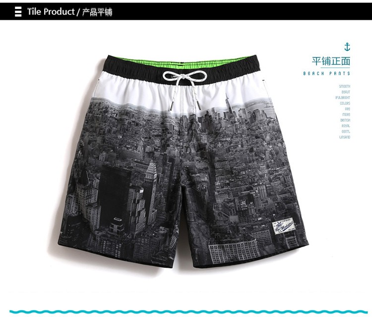 Bãi biển quần nam khô nhanh lỏng Thái Lan du lịch kỳ nghỉ năm quần quần lớn 平 in boxer shorts quần short mùa hè 	quần 7 màu đi biển
