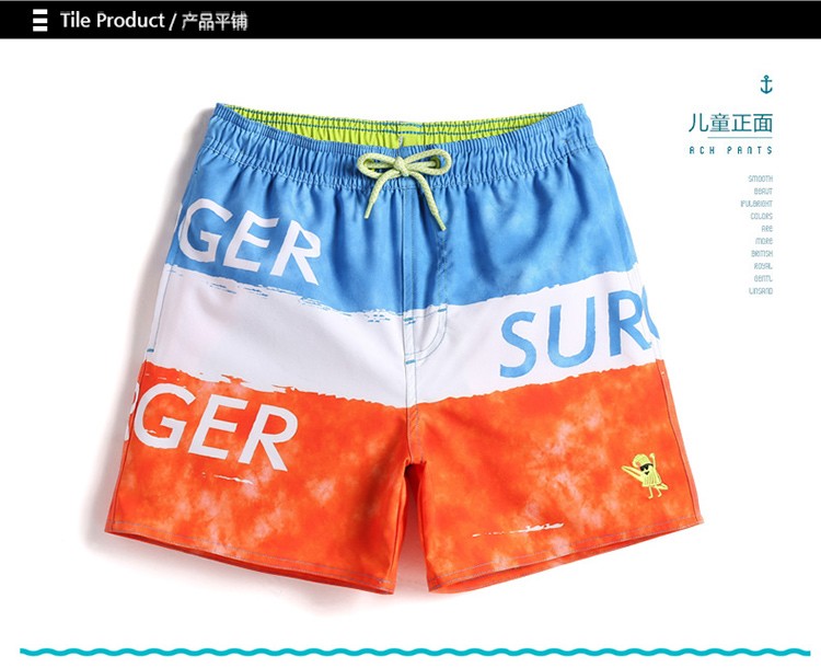 Trẻ em của Bãi Biển Quần Nhanh Chóng làm khô Chàng Trai Lỏng Lẻo Lót Boxer Bơi Quần Short Thái Lan Spa Quần Short Kỳ Nghỉ Xu Hướng Mùa Hè quần đi biển nam big size	