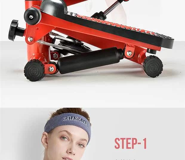 Stepper máy nữ miễn phí cài đặt giảm béo phòng tập thể dục im lặng bàn đạp thủy lực nhà máy giảm cân chuyển động - Stepper / thiết bị tập thể dục vừa và nhỏ tạ tay 3kg
