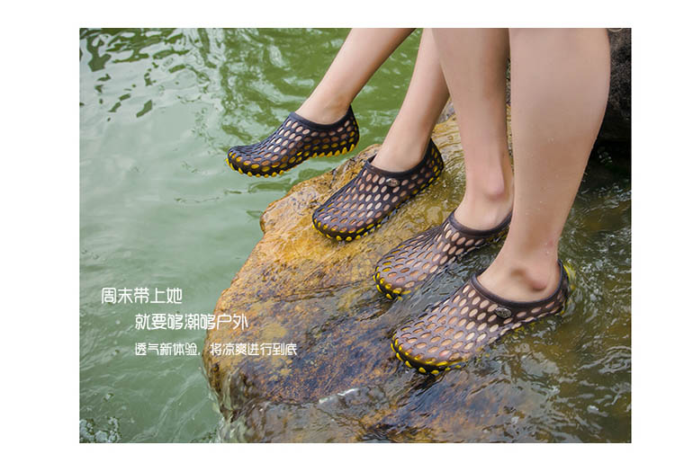 Mùa hè nam lỗ giày dép đi biển dép dép nam phiên bản Hàn Quốc của dép yến sào baotou đôi dép và dép giày sandal nam
