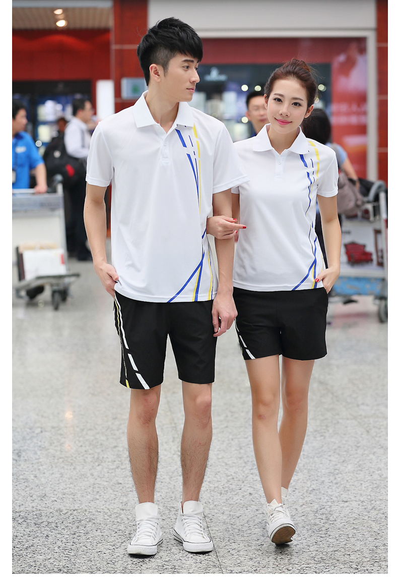 Bộ đồ thể thao đôi nam mùa hè giản dị áo thun ngắn tay phù hợp với quần áo thể thao nữ cotton năm quần mùa hè - Thể thao sau quần áo chạy bộ adidas