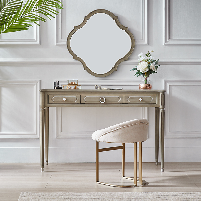 Makeup Desk Bedroom Modern Minimalist Solid Wood Makeup Desk Makeup Table American Light Luxury Small Makeup Table Bedroom Master Bedroom