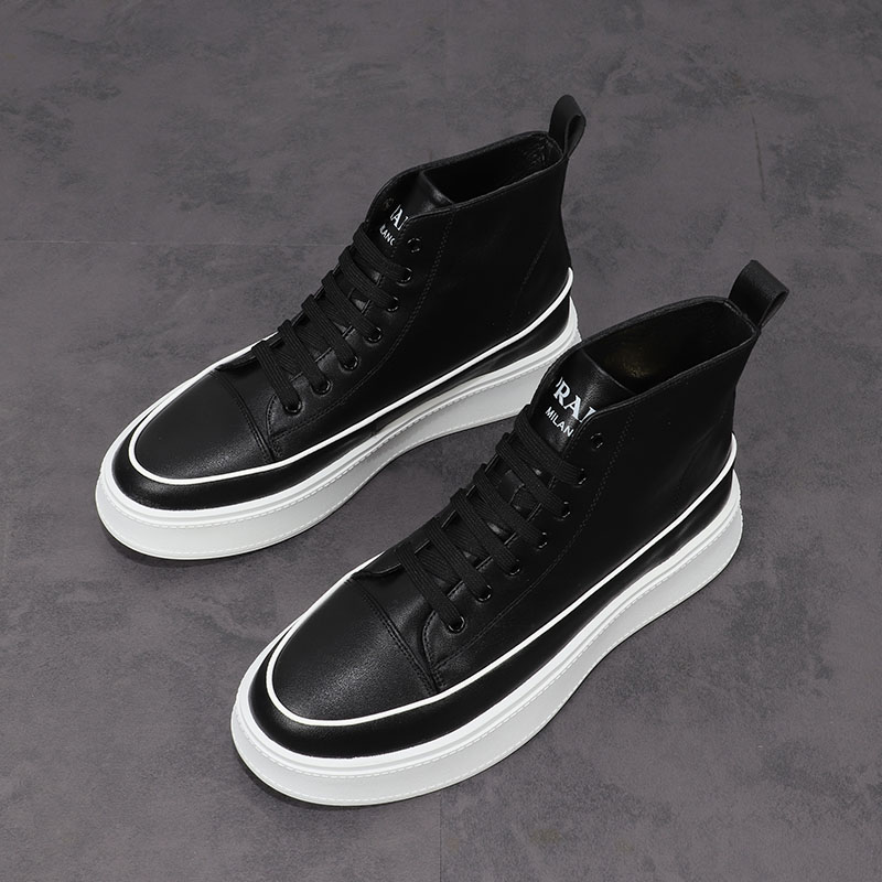 Korean version trendy men's casual sneakers European station 2022 new personality all-match high-top shoes isn youth boots