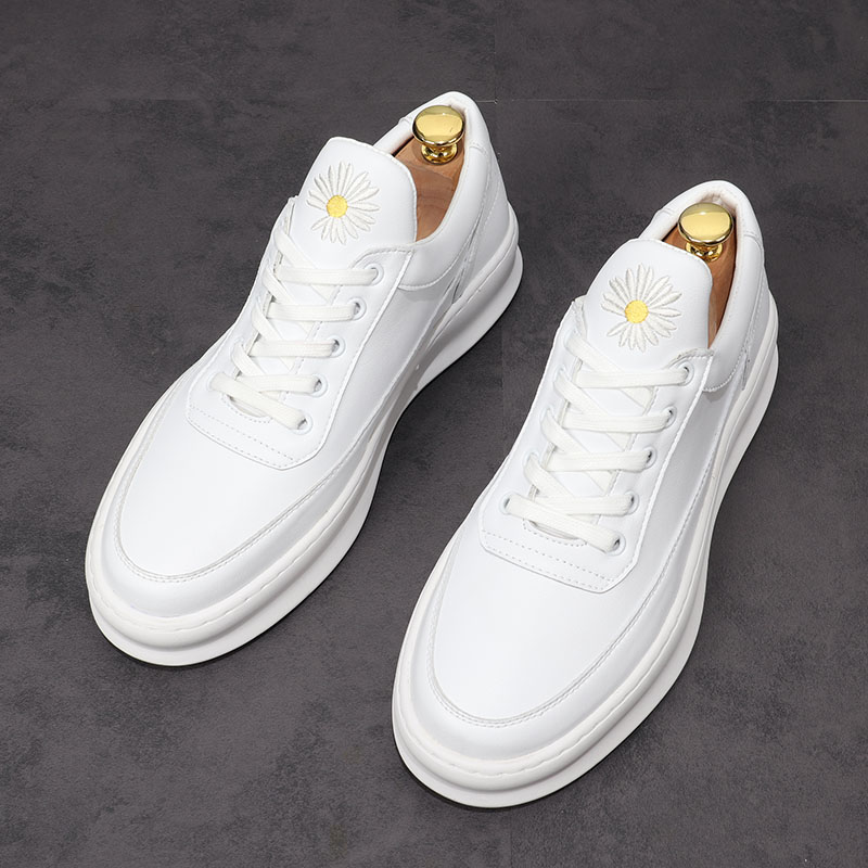 Personality men's shoes new tide men and small white shoes Han edition thick soles low-help breathable leisure sneakers youth liquor shoes