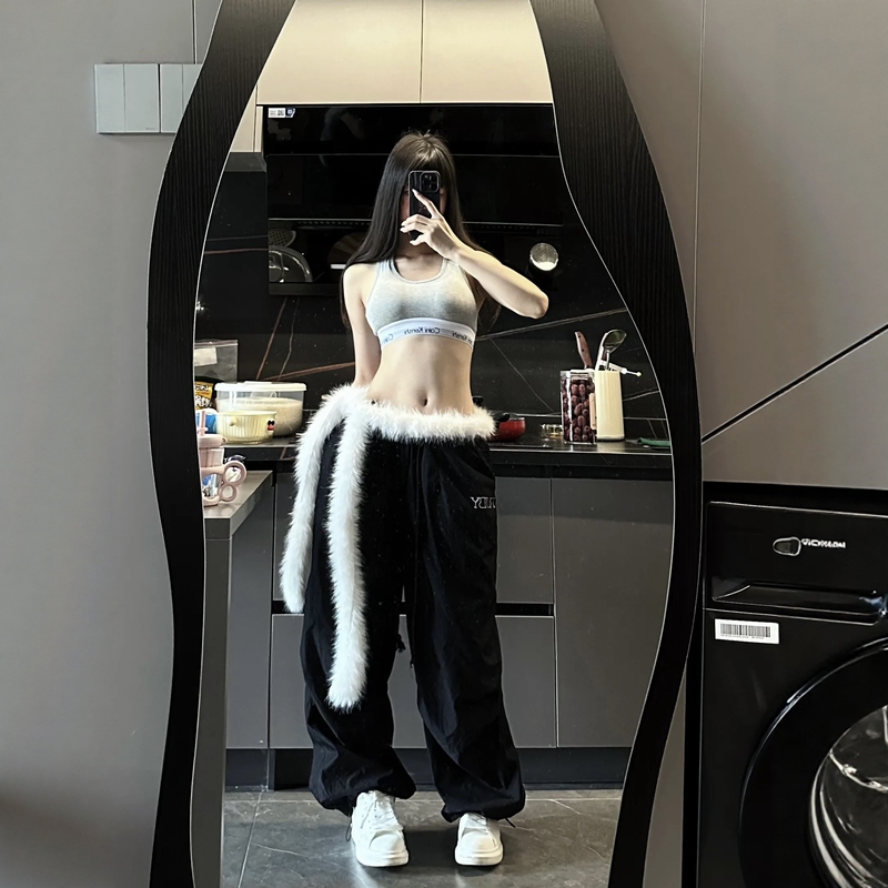 Furry Personalized Belt, Long Fluffy Beautiful Waist Chain, Butt Curtain, Jazz Dance Matching, Wild Style Decoration