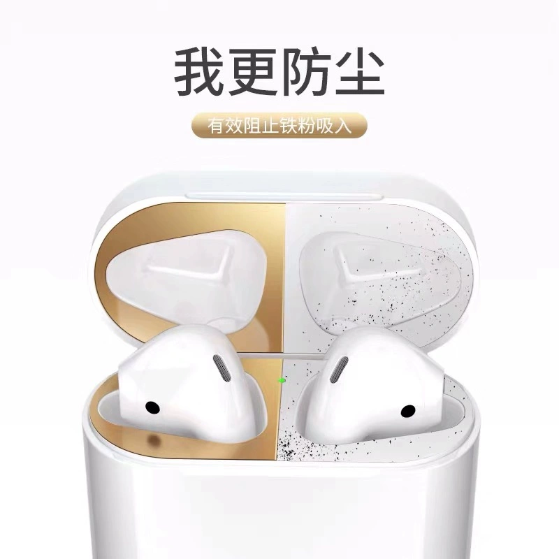 Miếng dán chống bụi tai nghe bluetooth Airpods3 film bìa trong kim loại miếng dán tai nghe bluetooth phụ kiện bảo vệ làm sạch film - Phụ kiện MP3 / MP4