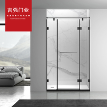 Shanghai Custom Shower Room Bathroom Toilet Glass Door Flat Open Partition Overall Dry and Wet Separation Shower Room