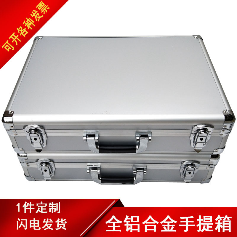 Aluminum box customized aluminum alloy box handbox toolbox toolbox pull box Eva sponge lining custom manufacturer