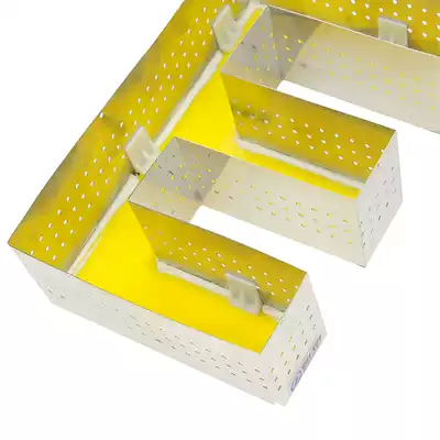 New stainless steel expanded edge hook edge roll edge luminous word top buckle code top sheet top block gasket spacer mounting accessories
