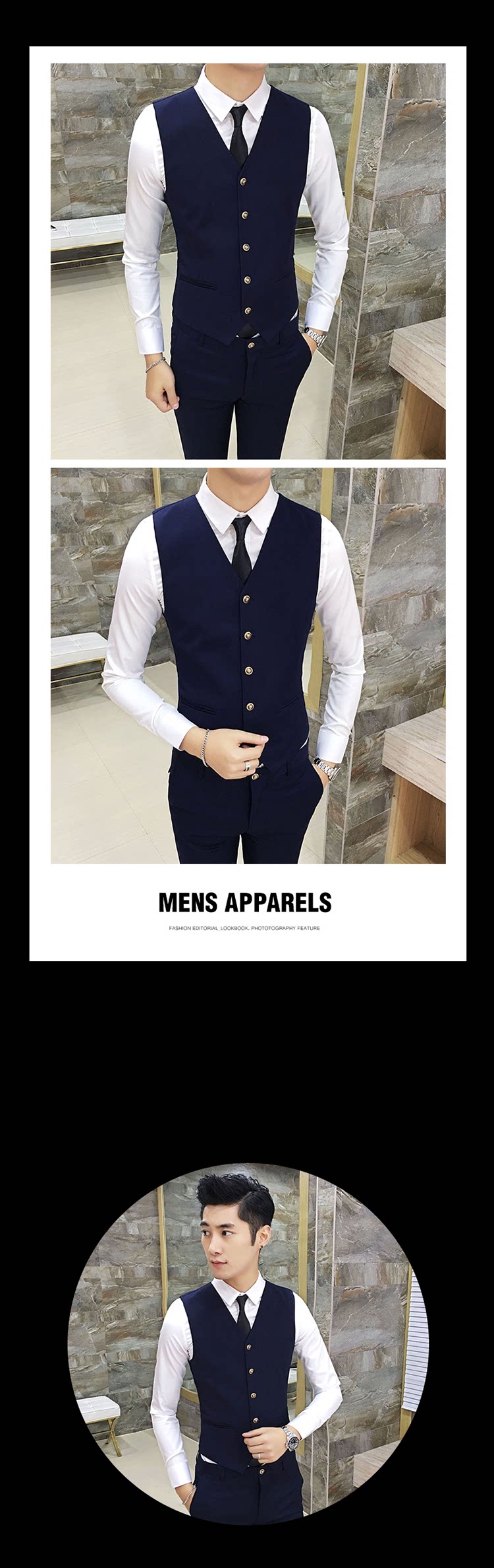 Costume homme en coton pour automne - Ref 1554651 Image 34