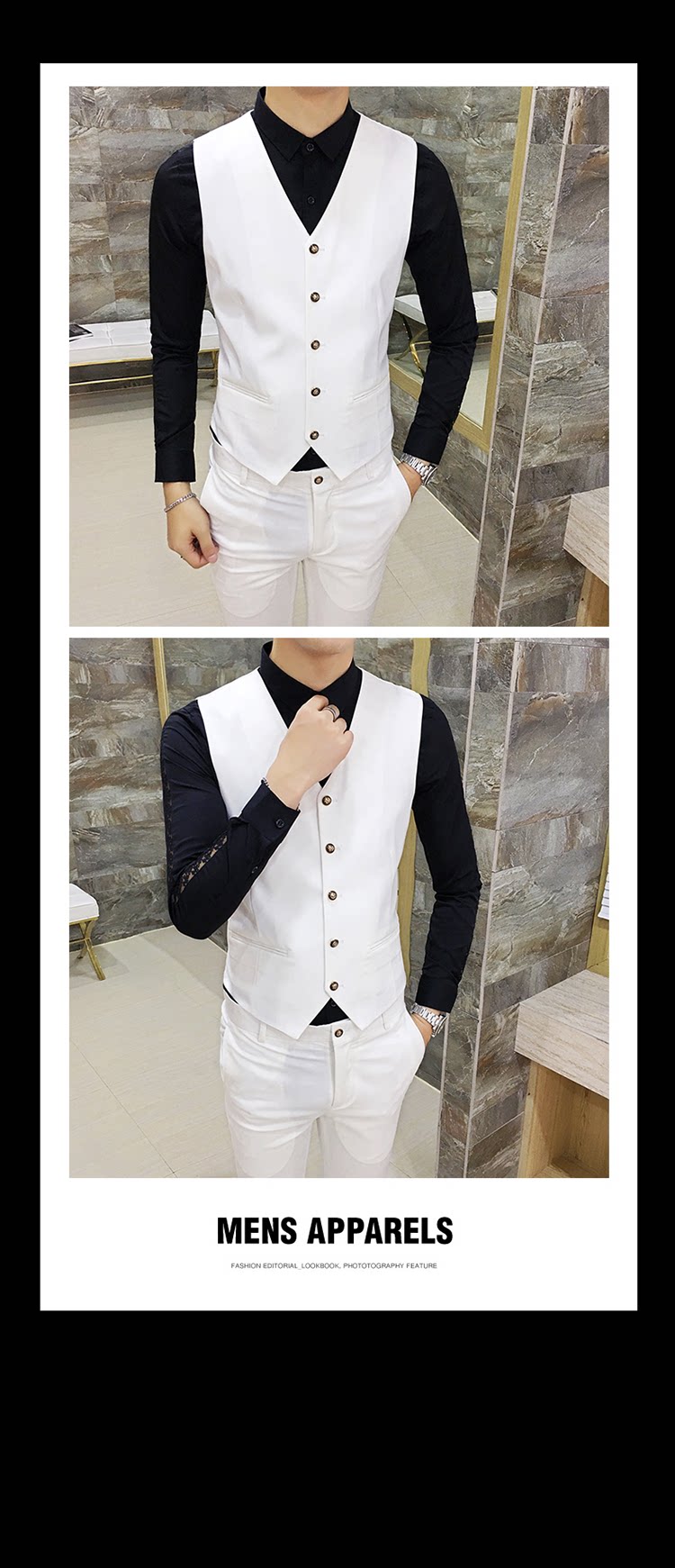 Costume homme en coton pour automne - Ref 1554651 Image 46