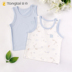 Tongtais quần áo mùa hè bé mới 3-18 tháng nam và bé nữ vest bé vest top 2 miếng. 