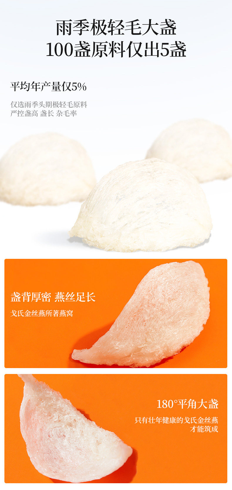 新低!香港百年品牌,马来西亚进口:50g 余仁生 品质H系 进口金丝燕燕盏 燕窝礼盒装 1640元包邮 值值值-买手聚集的地方