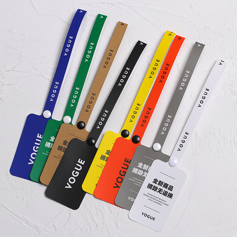 Burglar-proof button to make clothing shoes bag packaging disposable anti-exchange label anti-buckle big-honest printed hangtag custom-Taobao