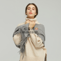 Happy brother recommendation:100% pure wool lambskin scarf Autumn and winter long wild thickened warm solid color shawl