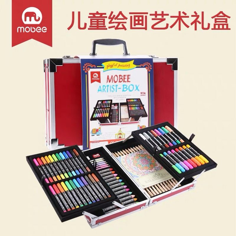 MOBEE Children's Drawing Set All-Round Watercolor Pen Crayon Brush Color Hand-Drawn Pen For Elementary School Students