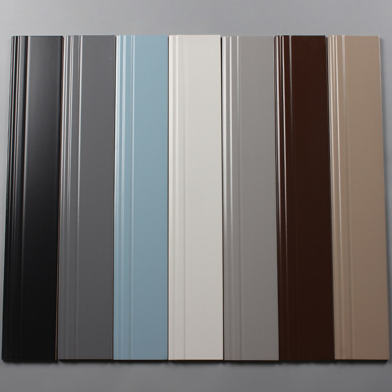 Skirting board tiles Guangdong Foshan Ceramic Tiles Walk Sideline Italy Milan Pure White Grey Vegetarian skirting