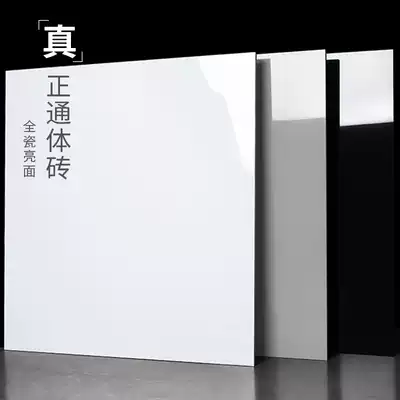 Modern minimalist bright white living room floor tile cosmetic room gray tile 800x800 black all-body brick polished