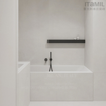 Tile matching of the ceramic floor tile toilet of Foshan ceramic floor tile toilet of light gray floor tile in texture