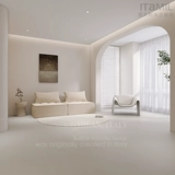 Гундонг кирпичный кремовый плиточный пол плитка 800x800 спальня не сластка подсветка кирпич. Новая ванная комната