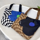 FREEIN Брендовый шоппер, сумка на одно плечо, вместительные и большые шахматы