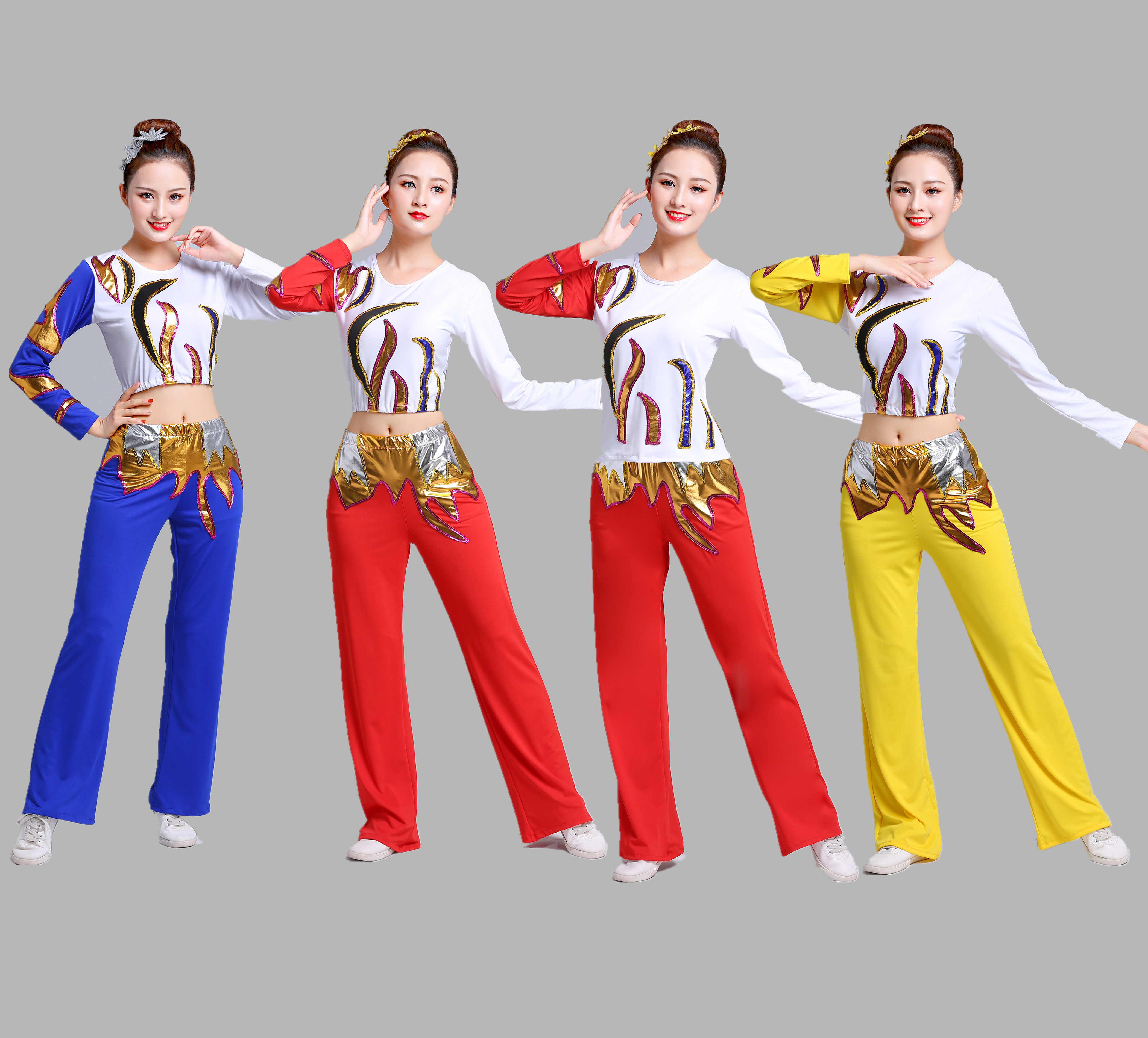 New competitive bodybuilding drills out of suit group dance competition suit cheerleading women's square dance costumes