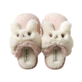 Детские тапочки, зимняя милая нескользящая обувь, флисовые удерживающие тепло туфли