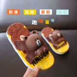 Детские летние тапочки, детская обувь, милые нескользящие слайдеры для мальчиков, мягкая подошва